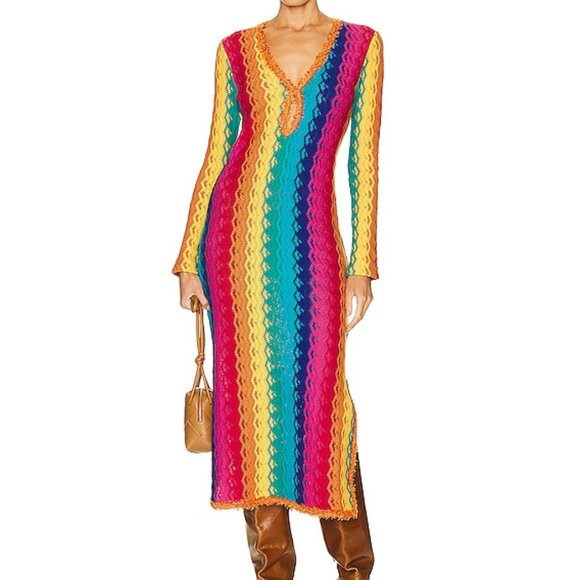 NWOT Alexis 'Solei' Midi Dress Size M - Picture 1 of 3